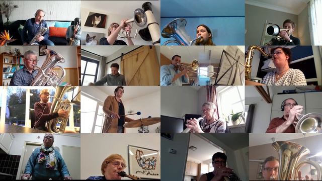 Muziekvereniging Excelsior speelt voor corona getroffenen maar ook iedereen die het mooi vindt. смотреть онлайн