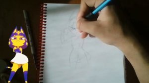 нарисовал Анкху how to draw zone Ankha как нарисовать анку