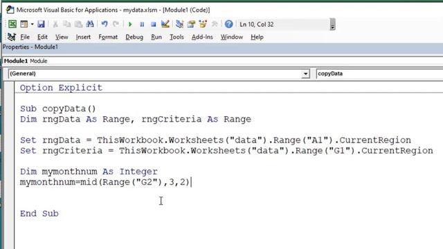 Copy Data Using Advanced Filter with VBA