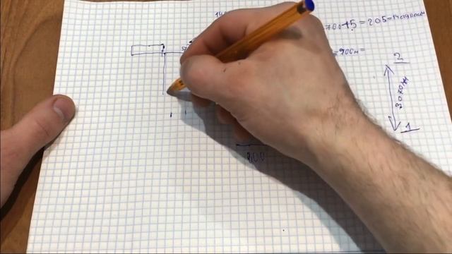 Как рассчитать лестницу на второй этаж с поворотом на 180 градусов.