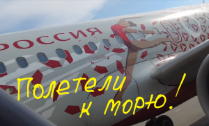 Авиакомпания "Россия"-чем кормят! Полетели к морю!✈🌊