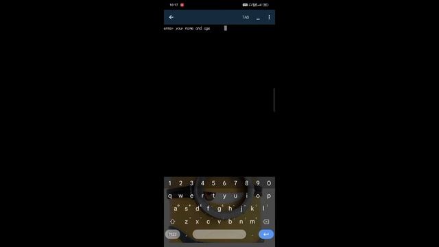multiple input in single line | python tutorial | python on Android