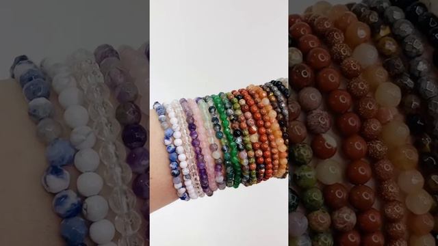 18 STYLES OF STONE BRACELETS