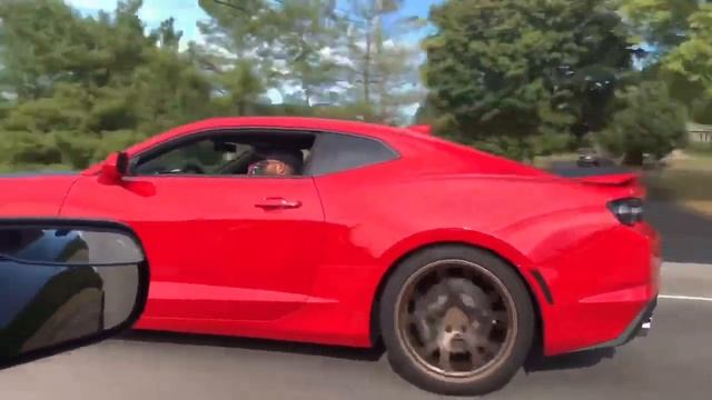 2015 Corvette Stingray vs 2019 Camaro SS (10 speed) Both are stock смотреть онлайн