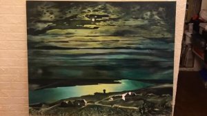 Мастер-класс по написанию репродукции картины Куинджи "Лунная ночь на Днепре"