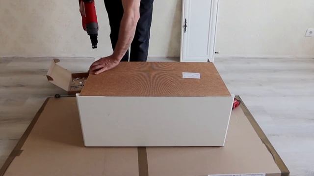 Сборка мебели Тумба для обуви КЕНТУКИ SFK1B BRW/БРВ УКРАИНА смотреть онлайн