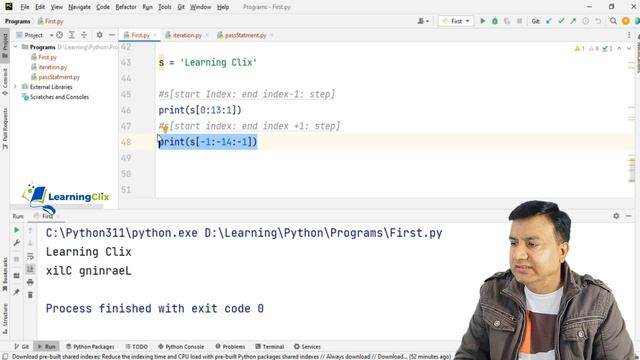 Working with String in Python | Learning Clix | Yousaf Bux смотреть онлайн