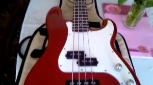 Squier Precision Bass Guitar by Fender/Standard Special(Apple Candy Red) #fenderbass  #squierbass