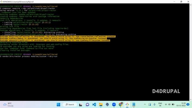 Drupal rector to update your Drupal site to Drupal 10 (automate deprecated code) | D4Drupal