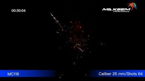 Фейерверк MC116 "Сверкающий" / "Scintillant" (1" х 64 залпа)