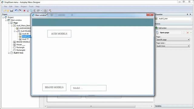 Autoplay Menu Designer 5 - How To Create a Drop Down Menu