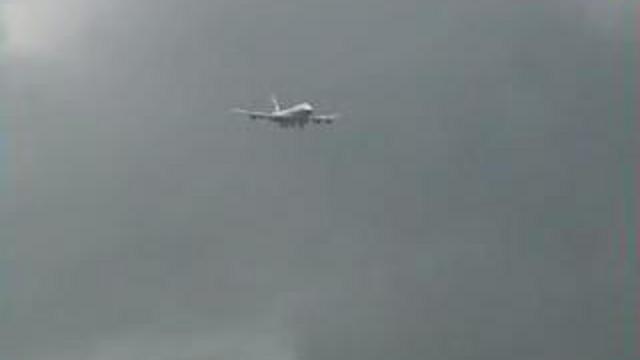 Приземление Boeing 747