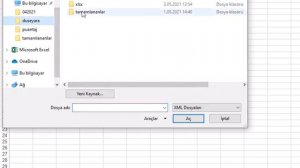 Excel, xml veri,  excel tablo haline getirmek