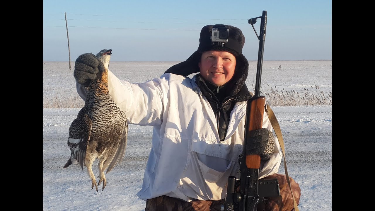 Охота на зайца в Сибири 01.01.2018. Меткий выстрел.