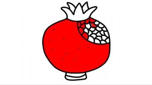 Red fruits drawing and colouring | Healthy fruits and vegetables name,colouring and drawing