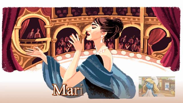 Мария Каллас  - Maria Callas - Google Doodle 2 декабря 1923
