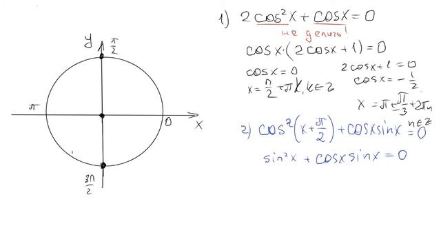 13 задание #2.Метод деления на косинус смотреть онлайн