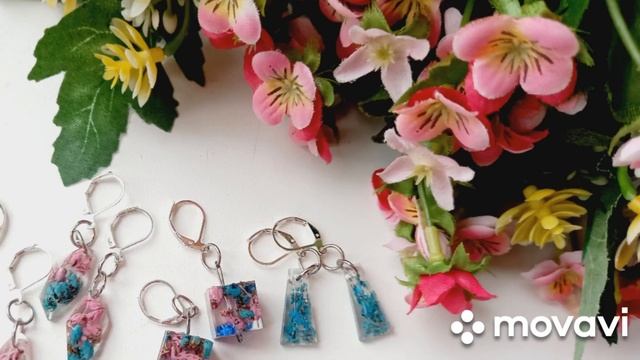 серьги из эпоксидной смолы смотреть онлайн