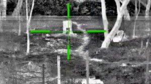 ПРИСТРЕЛКА  ТЕПЛОВИЗИОННОГО  ПРИЦЕЛА  ПО  СИГАРЕ.