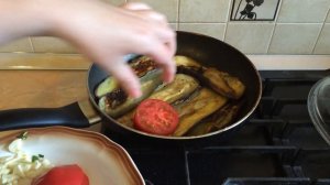 Яичница с баклажанами