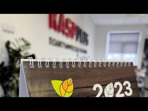 Календарь настольный с перекидными листами и основой из переплетного картона в Типографии Касп