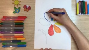 Цветик семицветик рисунок. Как нарисовать цветик семицветик. Как легко нарисовать цветок радужный