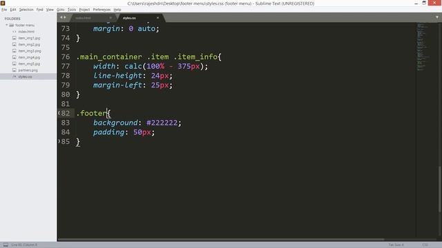 Responsive Footer Menu Using HTML and CSS -- Footer Navigation Bar смотреть онлайн