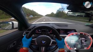 BMW 320d G20 Xdrive (2020) AUTOBAHN POV TOP SPEED ?