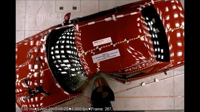 Dodge Challenger | 2013 | Pole Crash Test | NHTSA | CrashNet1 смотреть онлайн