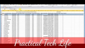 How to insert row Row and Column in Excel #PracticalTechLife #Exceltrick