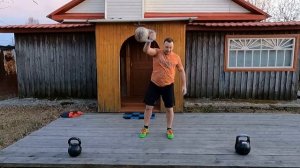 Армейский гиревой рывок 126 раз гири 24 кг (норматив 3 разряда при весе до 85 кг)