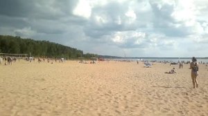 Центральный пляж Академгородка . Новосибирск . Обское море , июль 2020г .