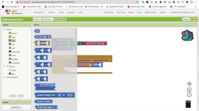 Check Internet Connection of our mobile App in MIT App Inventor 2