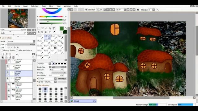 Рисую поселение фей на пне\\ Рисую на фотографии\\ Karina Hleb смотреть онлайн
