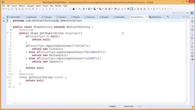 Abstract Factory Design Pattern