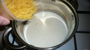 Молочная лапша