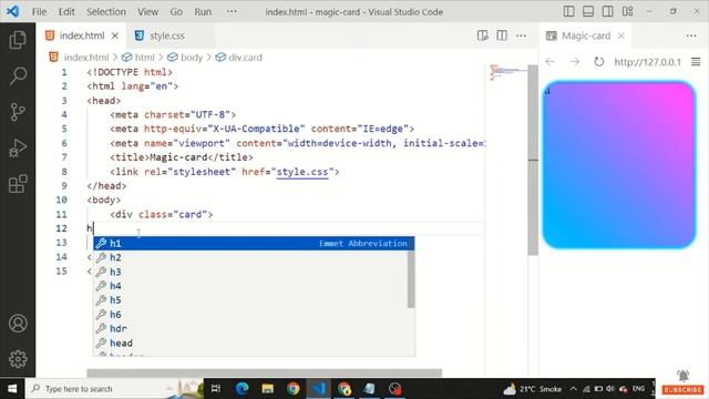 How to Create a Stunning Animated Card Using CSS смотреть онлайн