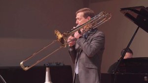 LIVE performance—Fantasia IV by Kevin Day, James Markey, bass trombone, Víctor Cheng, Piano