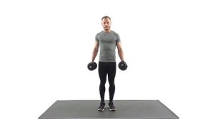 Подъём гантелей на бицепс с супинацией. Техника выполнения.