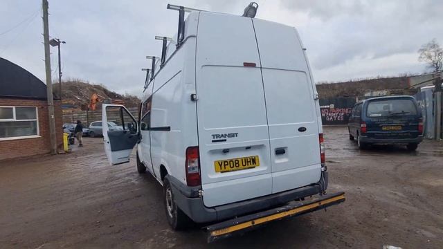 YP08UHW 2008 FORD TRANSIT 350 LWB DIESEL RWD High Roof Van TDCi 100ps смотреть онлайн