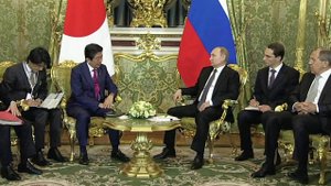 В Кремле прошла встреча Владимира Путина с премьер-министром Японии Синдзо Абэ