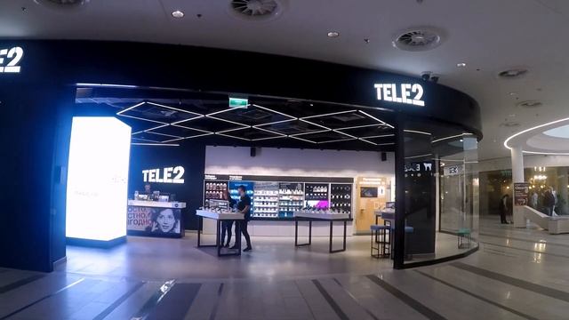 Видеоэкран для сети магазинов "Tele2",  БЦ "Комсити", г.Москва, Р2.5