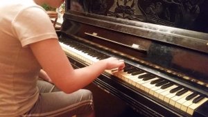 Звучание пианино "Красный Октябрь" 1950 г. вып. г. Ленинград. арт.80.