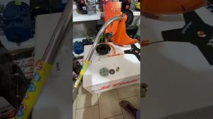 Как поставить диск на Stihl FS38