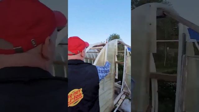 Ремонт парника. Замена поликарбоната. #дача #деревня #теплица