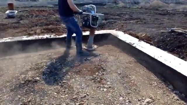 Вибронога в работе.