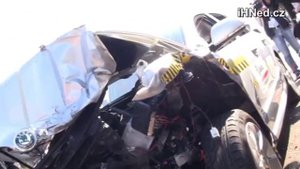 Crash test jako ve skutečnosti: Škoda Superb Combi vs. Yeti v 90 km/h