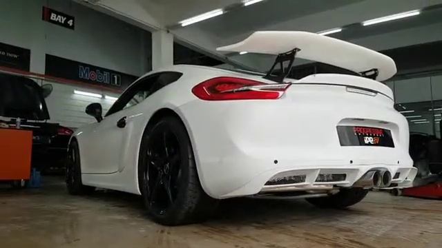 Porsche Cayman 981. Must have exhaust. IPE F1 Performance Exhaust. смотреть онлайн
