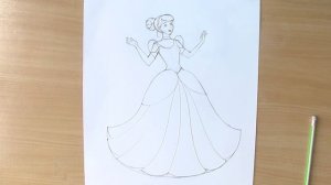 Уроки рисования. Как нарисовать Золушку (Cinderella) цветными карандашами | Art School