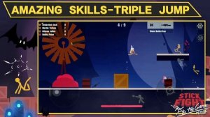 Stick Fight The Game Mobile - Amazing Skills-triple Jump